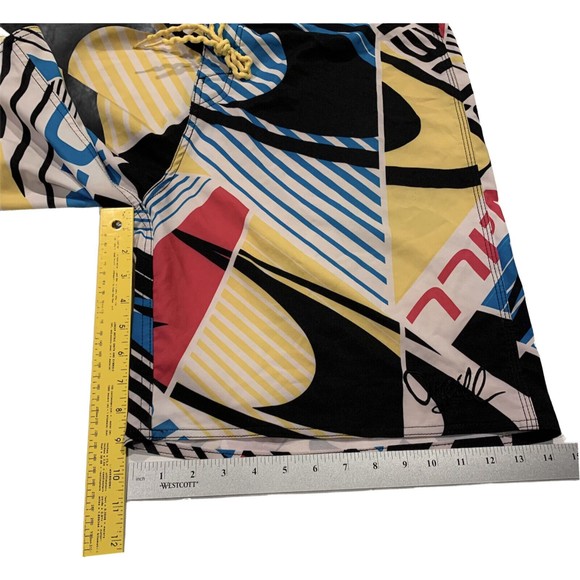 O’neill Men Surfing Swim Board Water Shorts Multicolor Colorful Pockets Size 38 - Picture 8 of 8